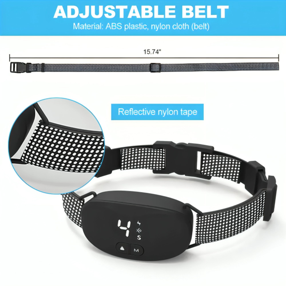 Black Compact Dog Training anti Bark Collar