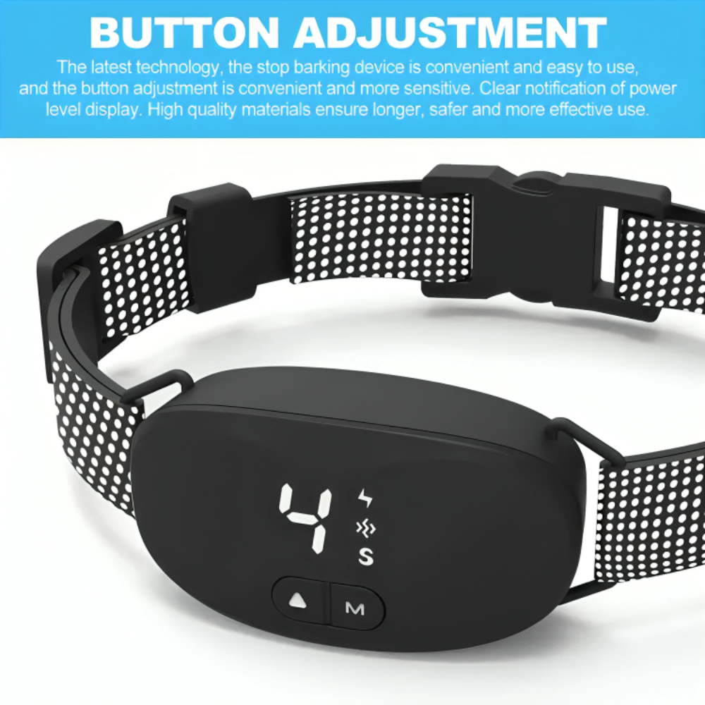 Black Compact Dog Training anti Bark Collar