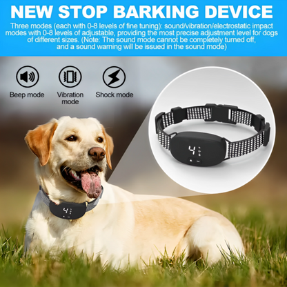 Black Compact Dog Training anti Bark Collar