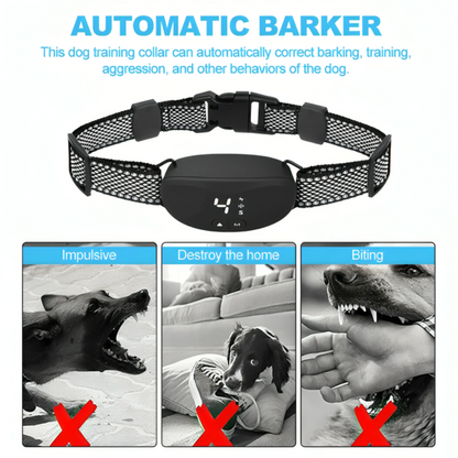 Black Compact Dog Training anti Bark Collar